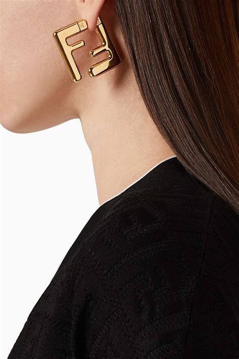 fendi ff brooch|Fendi earrings on sale.